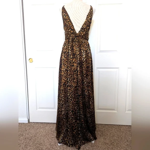 Ronny Kobo Edita Leopard Animal Print Maxi Dress - Picture 7 of 10
